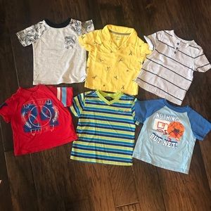Boys set of six t shirts size 2T
